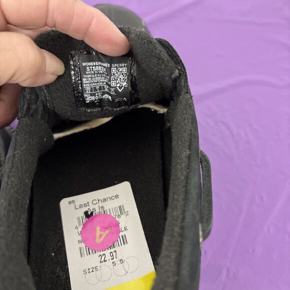 Sperry Top-Sider Women’s Size 5.5 Waterproof BlackRubber Duck Boots Shoe Slip On - Picture 12 of 12